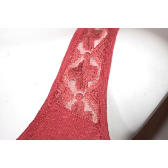 Kenar Womens Pink SleevelessTank Top Lace Detail Scoop Neck Tunic Size Small - Picture 4 of 8